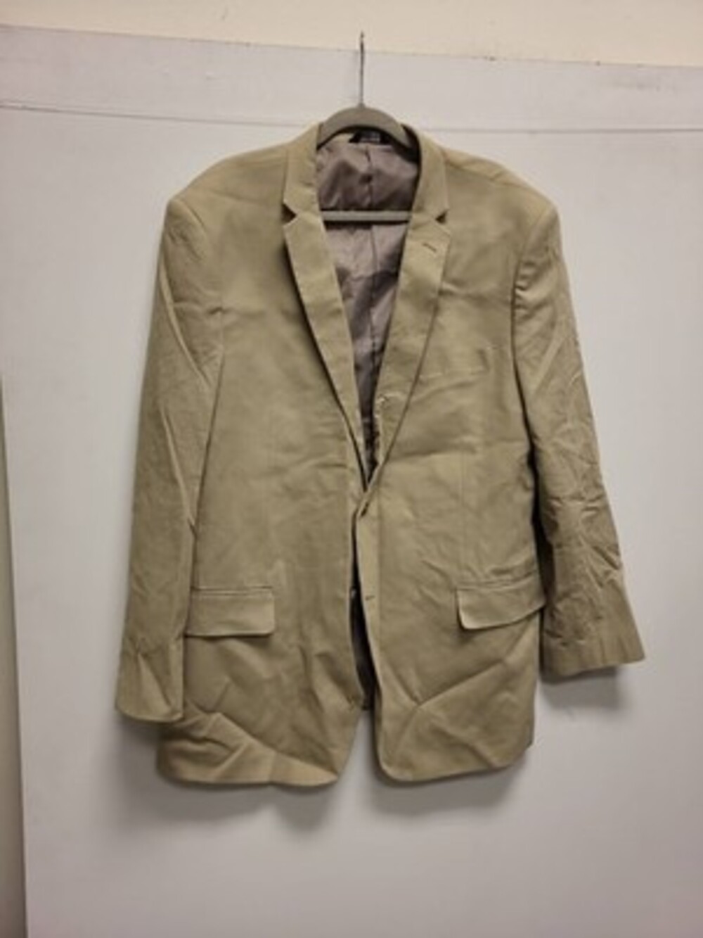LINEAGE Milan New York Paris Beige Mens Blazer Jacket Size 50L Coat Sport